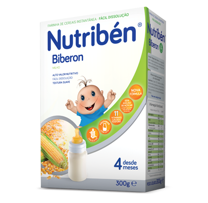 FARINHA BIBERON N/L NUTRIBEN S/GL 300GR